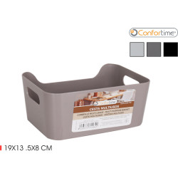 PAPELERA C/TAPA BASCULANTE 9L AURORA AZUL/BLANCO
