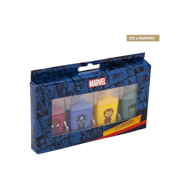SUBRAYADORES PACK X4 AVENGERS MULTICOLOR