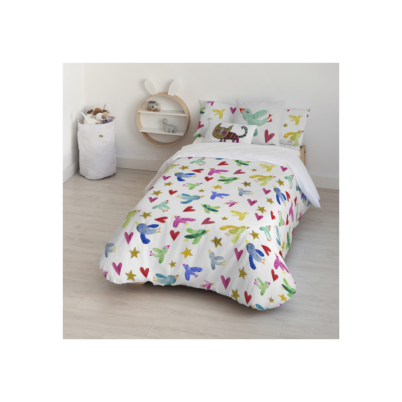FUNDA NÓRDICA 100% ALGODÓN MODELO OCELLS PARA CAMA DE 260X240 CM.