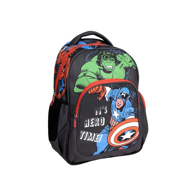 MOCHILA ESCOLAR MEDIANA 42 CM AVENGERS BLACK